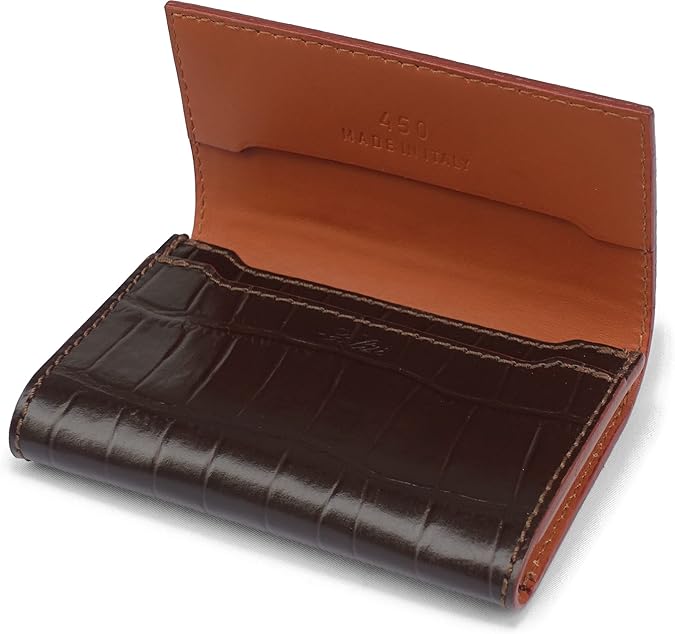 Amazon | [フェリージ] クロコ型押しレザーカードケース 450/SA